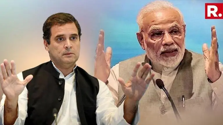 Rahul Gandhi mimics PM Modi at election rally in Madhya Pradesh's Morena Rahul Gandhi mimics PM Modi at election rally in Madhya Pradesh's Morena