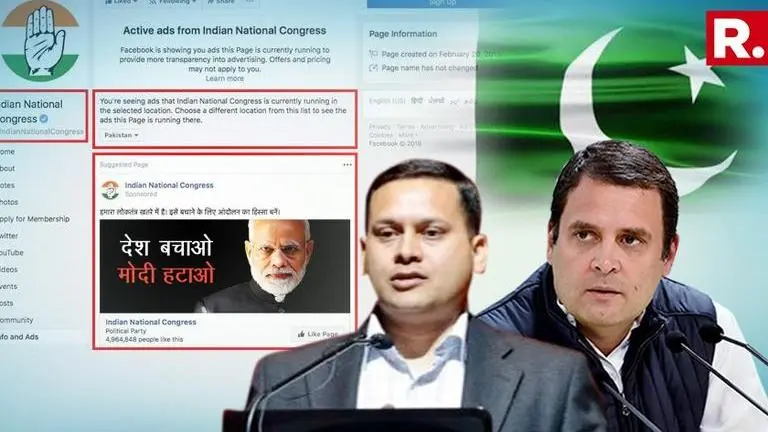 Congress sponsoring Facebook ads in Pakistan to remove PM Modi, claims BJP. See the ad here Congress sponsoring Facebook ads in Pakistan to remove PM Modi, claims BJP. See the ad here