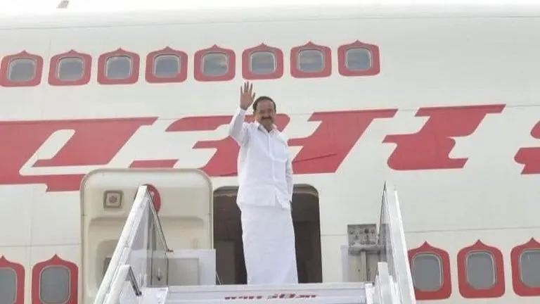 Venkaiah Naidu emplanes for six-day visit to Africa Venkaiah Naidu emplanes for six-day visit to Africa