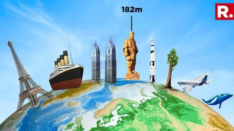 So just how tall is the tallest statue in the world? Here's how India's Statue Of Unity goes up against Eiffel tower, Titanic, Giant Sequoias, Blue Whales and more!