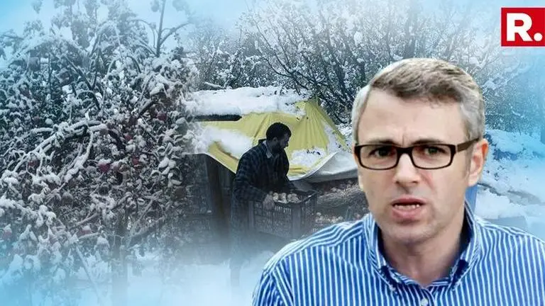 TRAGIC: "Spirits completely crushed", laments Omar Abdullah over heartbreaking video of apple farmer's destroyed crop amid Kashmir snowfall