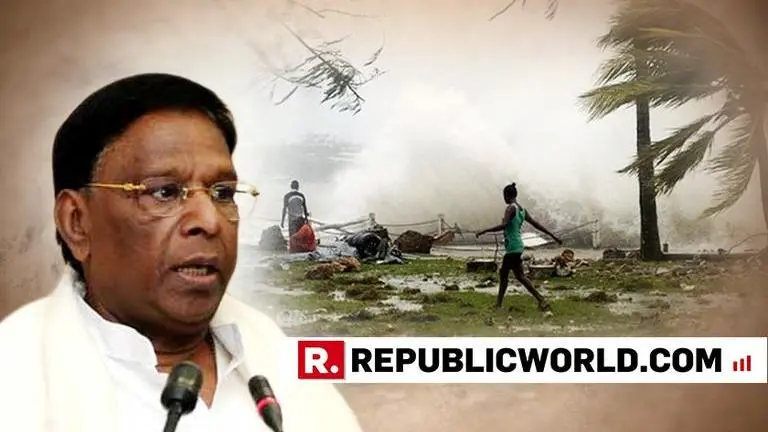 Puducherry Chief Minister Apprises Centre Of Damage Caused By Cyclone Gaja In Karaikal Puducherry Chief Minister Apprises Centre Of Damage Caused By Cyclone Gaja In Karaikal