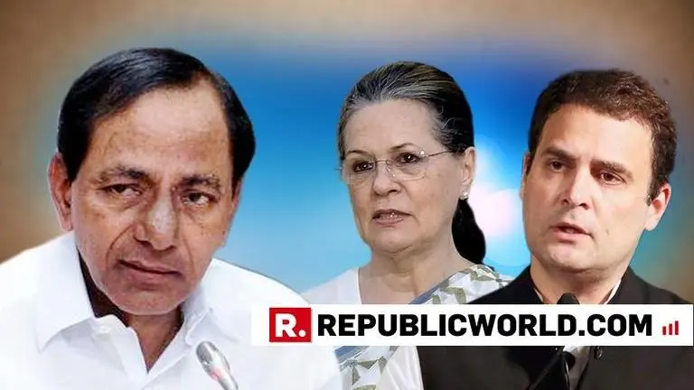 Sonia Gandhi, Rahul Gandhi attacks TRS chief K Chandrasekhar Rao for "family rule" in Telangana Sonia Gandhi, Rahul Gandhi attacks TRS chief K Chandrasekhar Rao for "family rule" in Telangana