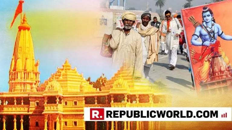 Devotees chanting "Jai Shree Ram" arrive in Ayodhya for 'dharam sabha' Devotees chanting "Jai Shree Ram" arrive in Ayodhya for 'dharam sabha'