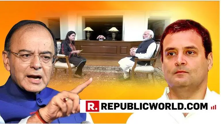 "Grandson of 'Emergency dictator' displays real DNA": Arun Jaitley flays Rahul Gandhi for attacking ANI's Smita Prakash "Grandson of 'Emergency dictator' displays real DNA": Arun Jaitley flays Rahul Gandhi for attacking ANI's Smita Prakash