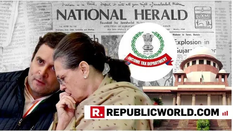 Assessment order passed on taxes of Rahul, Sonia Gandhi but not given effect, I-T informs Supreme Court Assessment order passed on taxes of Rahul, Sonia Gandhi but not given effect, I-T informs Supreme Court