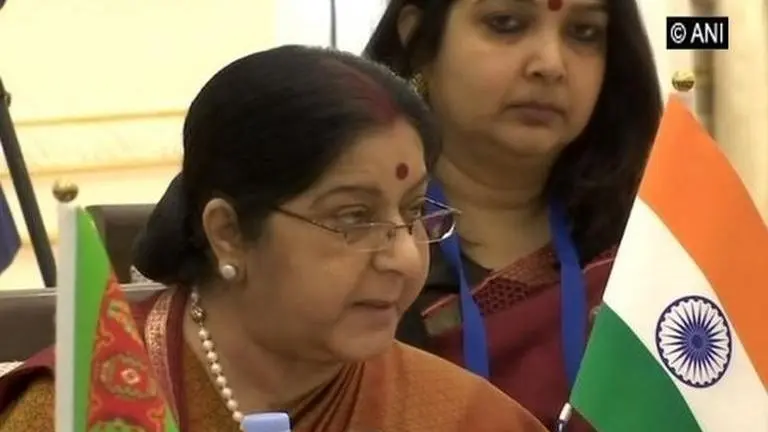 No business, no investment if terrorism affects a country, says Sushma Swaraj in Uzbekistan No business, no investment if terrorism affects a country, says Sushma Swaraj in Uzbekistan