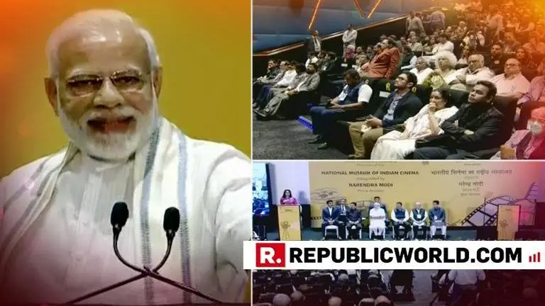 PM Narendra Modi inaugurates National Museum of Indian Cinema, Rajyavardhan Singh Rathore, Prasoon Joshi among others attend PM Narendra Modi inaugurates National Museum of Indian Cinema, Rajyavardhan Singh Rathore, Prasoon Joshi among others attend