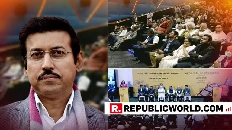 Union Minister Rajyavardhan Rathore lauds the film fraternity at the launch of National Museum of Indian Cinema, details inside Union Minister Rajyavardhan Rathore lauds the film fraternity at the launch of National Museum of Indian Cinema, details inside