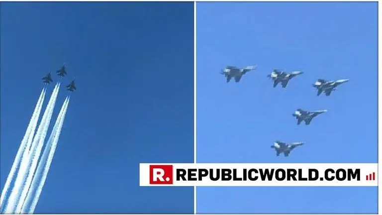 IAF flies plane using blend of jet fuel and biofuel during Republic Day parade for first time IAF flies plane using blend of jet fuel and biofuel during Republic Day parade for first time
