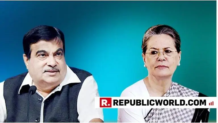 Sonia Gandhi shows appreciation to Nitin Gadkari for his work by 'thumping the desk' in Lok Sabha Sonia Gandhi shows appreciation to Nitin Gadkari for his work by 'thumping the desk' in Lok Sabha