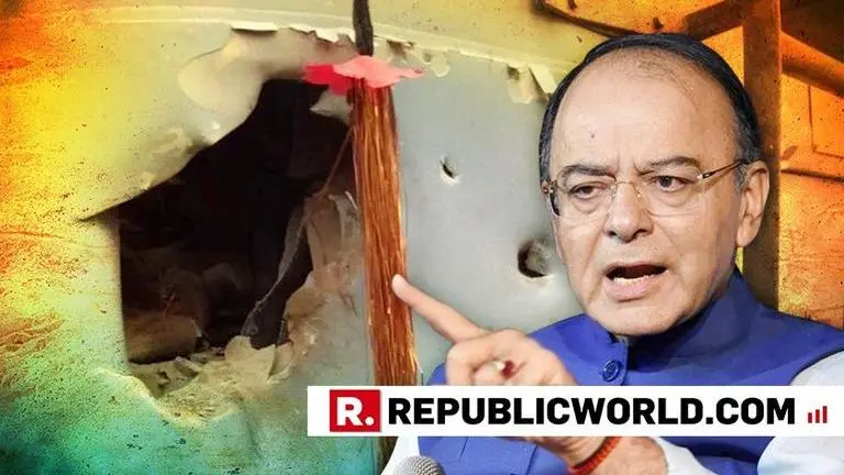 Arun Jaitley promises harshest of action against terrorists behind the attack on CRPF in J-K , says they will be taught "unforgettable lesson"