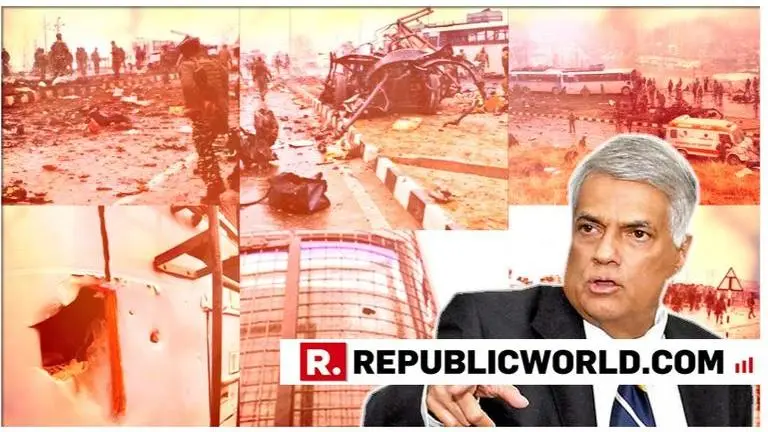 "Worst even Terror attack since 1989", says Sri Lankan PM Ranil Wickremesinghe expressing solidarity to PM Modi and families of martyrs over attack in Pulwama