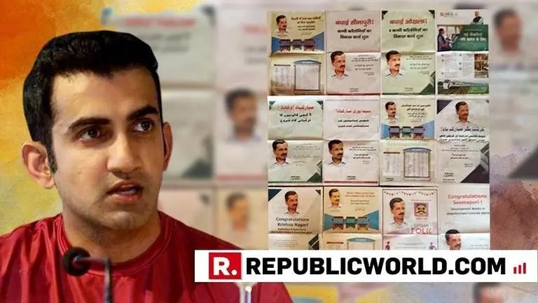 Gautam Gambhir shocked at "Mall of Kejriwal", says "And we thought CM didn’t have money to contest elections!!!"