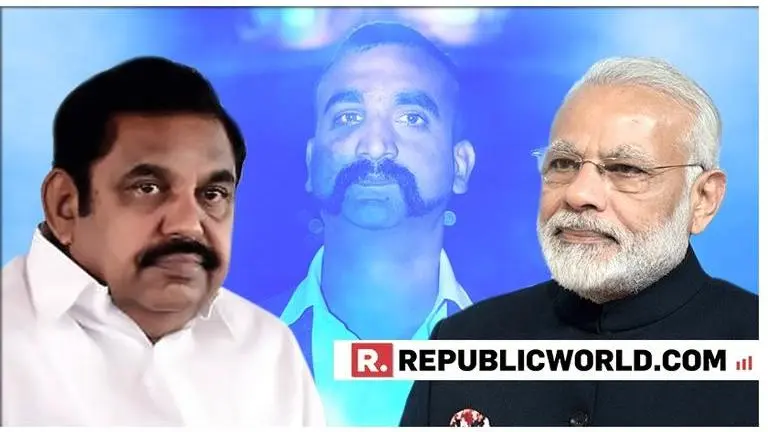 TN CM E Palaniswami writes to PM Modi requesting 'Param Vir Chakra' for Wing Commander Abhinandan