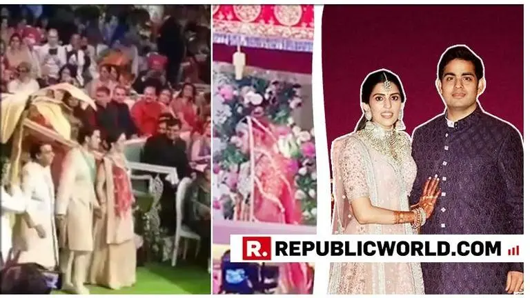 WATCH: Akash Ambani and Shloka Mehta redefine royalty as they make a magnificent entry for their jaimala ceremony WATCH: Akash Ambani and Shloka Mehta redefine royalty as they make a magnificent entry for their jaimala ceremony