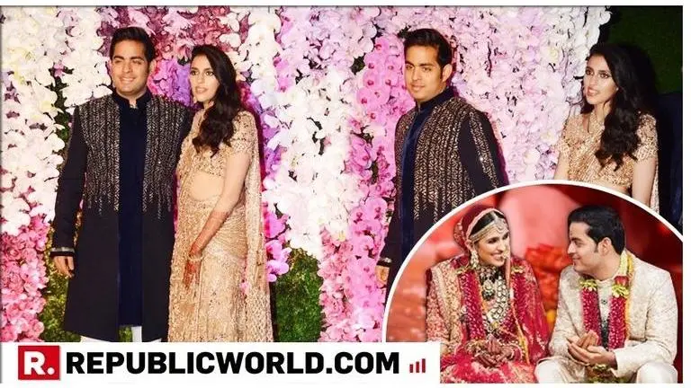 Akash Ambani-Shloka Mehta Post-Wedding Celebration: The Newlyweds shine in their black and gold outfits Akash Ambani-Shloka Mehta Post-Wedding Celebration: The Newlyweds shine in their black and gold outfits