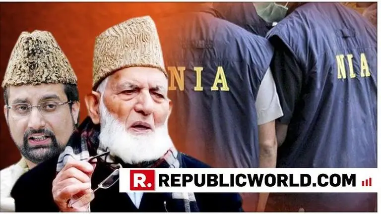NIA summons Kashmiri separatists Mirwaiz, Geelani in terror financing case, to appear in Delhi on March 11 nia