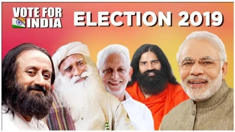 PM Modi makes fervent appeal to Sri Sri Ravi Shankar, Sadhguru, Baba Ramdev and Sri M, requests them to inspire people towards polling booths ahead of 2019 Elections