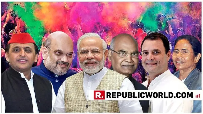 "Festival of colours": PM Modi, President Kovind, Rahul Gandhi, Mamata Banerjee and other political leaders extend Holi greetings to the Nation. Here are their messages