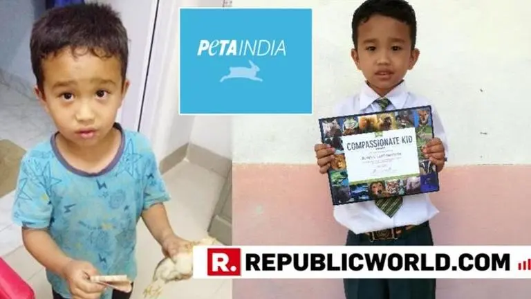 6-year-old Mizoram boy receives Peta India's 'Compassionate Kid' award for trying to save chicken he had accidentally run over