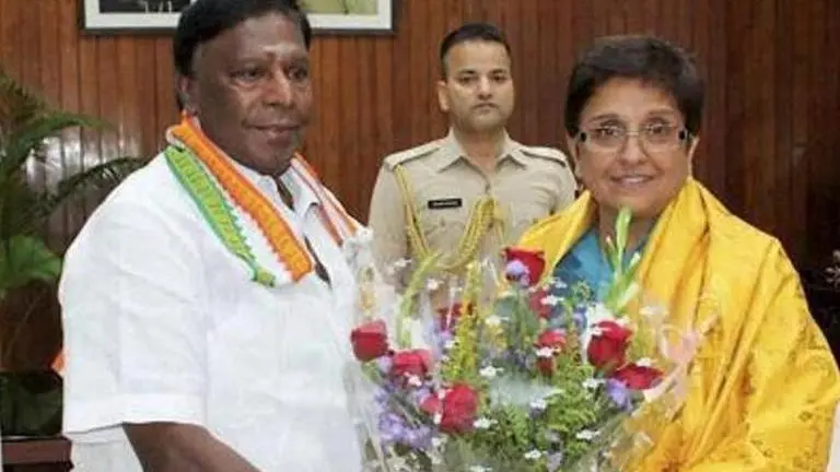 Puducherry CM demands Lt Governor's resignation Puducherry CM demands Lt Governor's resignation