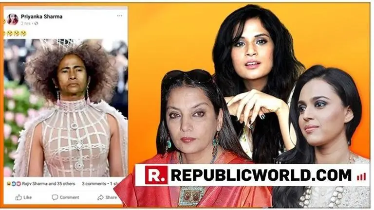 'Intolerance gang missing?': Netizens question Bollywood's deafening silence on BJP activist Priyanka Sharma's arrest over viral Mamata Banerjee meme 'Intolerance gang missing?': Netizens question Bollywood's deafening silence on BJP activist Priyanka Sharma's arrest over viral Mamata Banerjee meme