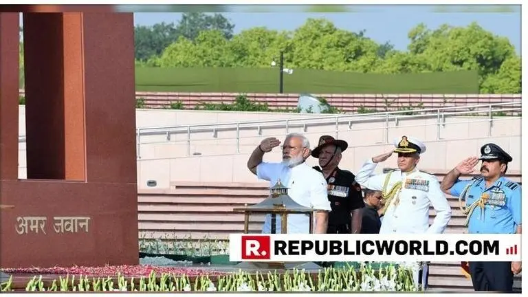 PM Narendra Modi pays homage to martyrs at National War Memorial ahead of swearing-in ceremony