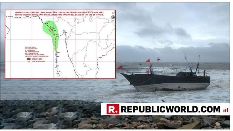 Cyclone Vayu intensifies into a 'very severe cyclonic storm': Gujarat coast, Diu region to witness thunderstorm and heavy rains on 13th June Cyclone Vayu intensifies into a 'very severe cyclonic storm': Gujarat coast, Diu region to witness thunderstorm and heavy rains on 13th June