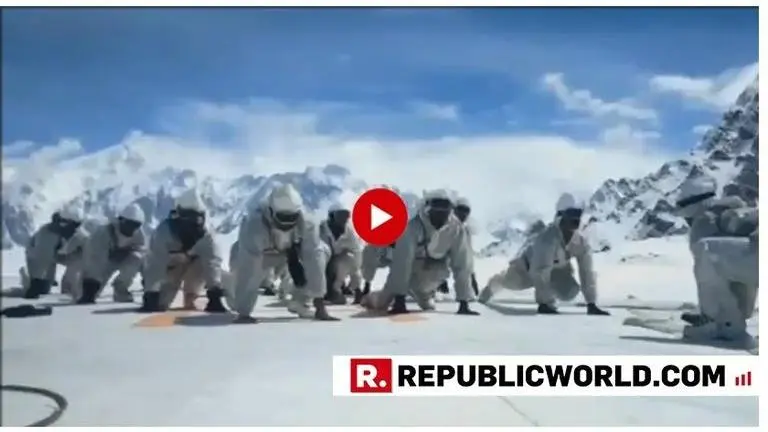 WATCH: Army celebrates International Yoga Day, performs Yoga at the Siachen amidst sub-zero temperature