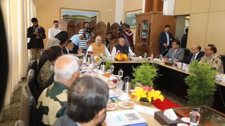 Home Minister Amit Shah held a development review meeting in Jammu and Kashmir with focus on inclusive growth, employment schemes. Details here Home Minister Amit Shah held a development review meeting in Jammu and Kashmir with focus on inclusive growth, employment schemes. Details here