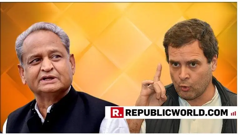 Rajasthan CM Ashok Gelhot bows low to Rahul Gandhi, sings paens of 'only Opposition leader who tried to make it an issue-based election and take BJP head-on' to get him to not resign Rajasthan CM Ashok Gelhot bows low to Rahul Gandhi, sings paens of 'only Opposition leader who tried to make it an issue-based election and take BJP head-on' to get him to not resign