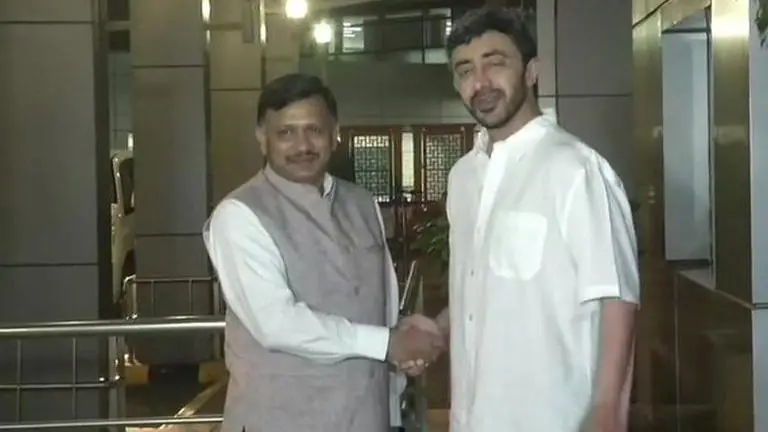 UAE Foreign Minister Sheikh Abdullah bin Zayed Al Nahyan arrives in India; energy, trade high on agenda of visit UAE Foreign Minister Sheikh Abdullah bin Zayed Al Nahyan arrives in India; energy, trade high on agenda of visit