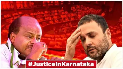 Karnataka: As Kumaraswamy's government falls, Congress goes on 'death of democracy' overdrive and attacks BJP Karnataka: As Kumaraswamy's government falls, Congress goes on 'death of democracy' overdrive and attacks BJP