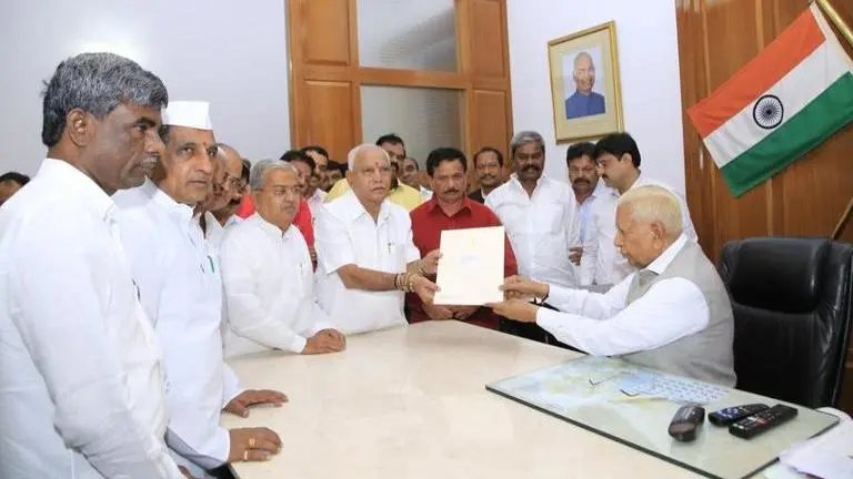 Karnataka: BJP's BS Yeddyurappa stakes claim to forming government, says swearing-in at Friday - 6pm Karnataka: BJP's BS Yeddyurappa stakes claim to forming government, says swearing-in at Friday - 6pm
