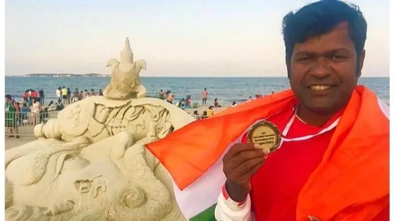 Indian sand artist Sudarsan Pattnaik wins People's Choice Award in US Indian sand artist Sudarsan Pattnaik wins People's Choice Award in US
