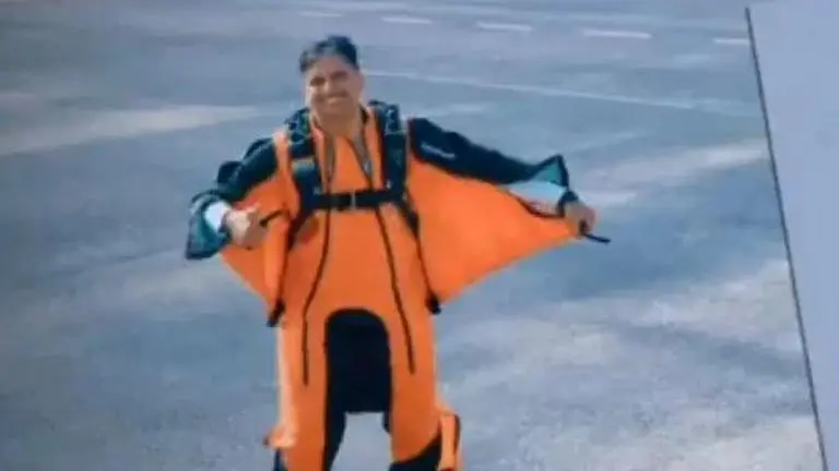 Wing Commander Tarun Chaudhri scripts history, becomes first IAF pilot to accomplish wingsuit skydive jump Wing Commander Tarun Chaudhri scripts history, becomes first IAF pilot to accomplish wingsuit skydive jump