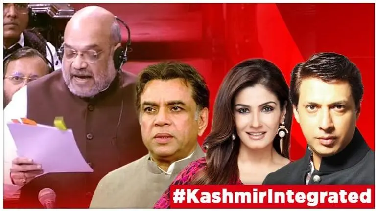 J&K: Article 370 to be revoked, Raveena Tandon & Paresh Rawal hail Modi govt's historic integration move J&K: Article 370 to be revoked, Raveena Tandon & Paresh Rawal hail Modi govt's historic integration move
