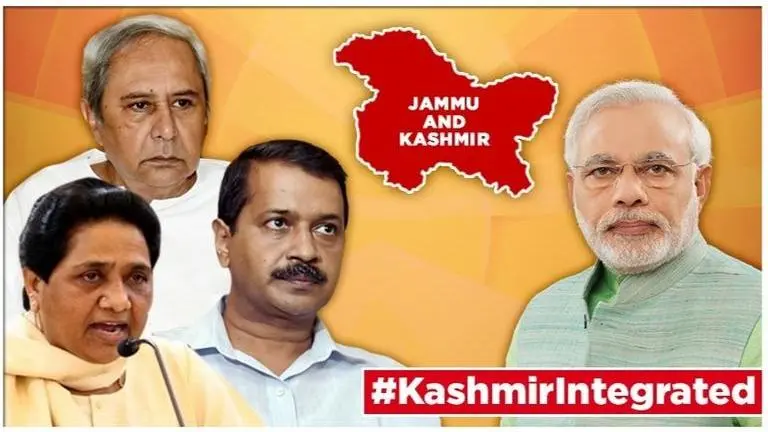 J&K's Article 370 to be revoked: BSP, AAP, BJD, YSRCP among parties supporting BJP-led Modi govt's move J&K's Article 370 to be revoked: BSP, AAP, BJD, YSRCP among parties supporting BJP-led Modi govt's move