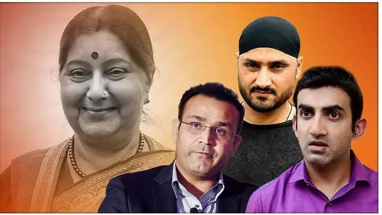 Sushma Swaraj Passes Away: Gautam Gambhir, Harbhajan Singh, Virender Sehwag and other Cricketers pay their respects Sushma Swaraj Passes Away: Gautam Gambhir, Harbhajan Singh, Virender Sehwag and other Cricketers pay their respects