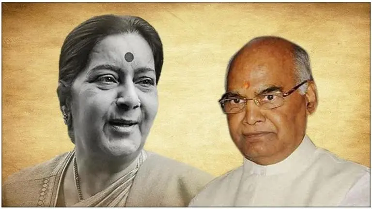 Sushma Swaraj Passes Away: President Ram Nath Kovind mourns the loss leader who 'epitomised dignity, courage & integrity in public life' Sushma Swaraj Passes Away: President Ram Nath Kovind mourns the loss leader who 'epitomised dignity, courage & integrity in public life'