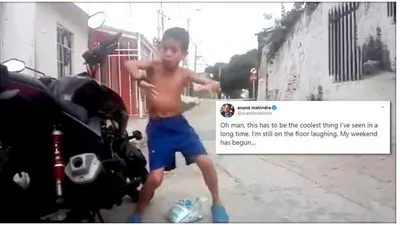 Anand Mahindra can't stop laughing at this video of boy dancing to anti-theft alarm, watch it here Anand Mahindra can't stop laughing at this video of boy dancing to anti-theft alarm, watch it here