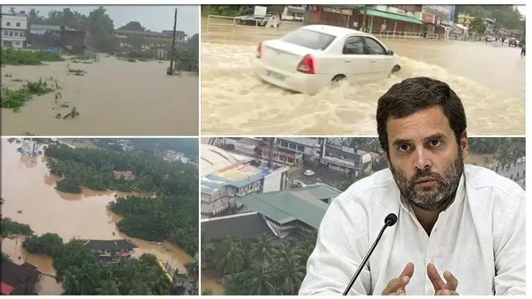 Kerala Floods: In stricken Wayanad, Rahul Gandhi appeals to people to donate relief material