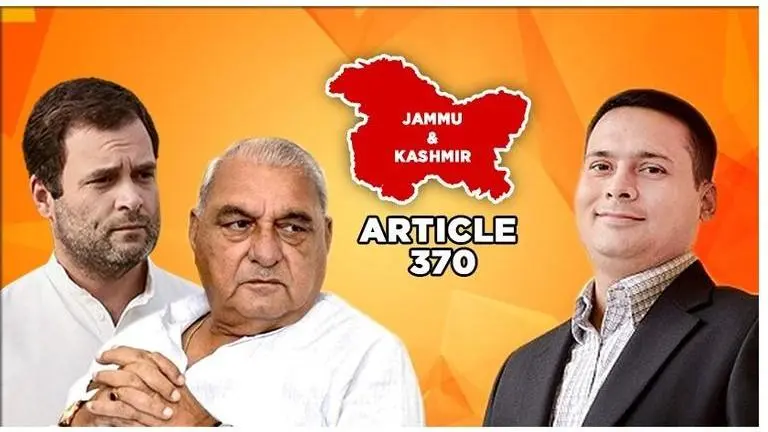 BJP's Amit Malviya speculates rift between former Haryana CM BS Hooda and Congress over Article 370 abrogation BJP's Amit Malviya speculates rift between former Haryana CM BS Hooda and Congress over Article 370 abrogation
