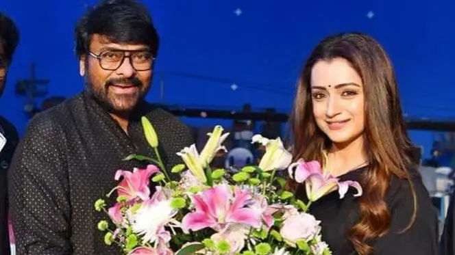 Chiranjeevi and Trisha Krishnan