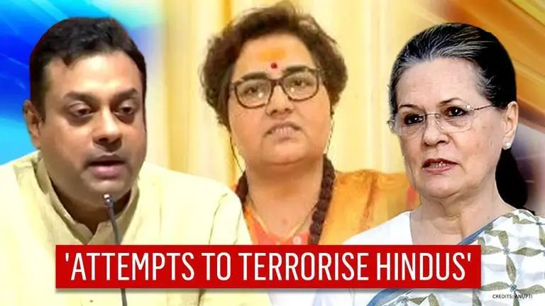 BJP slams Cong after Sadhvi Pragya shares ordeal, accuses of 'marketing Saffron Terror' Sadhvi Pragya