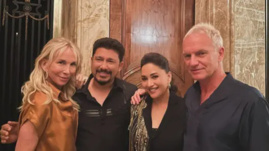 Sting Dons Kurta Pajama At Bash After Lollapalooza India Performance, Madhuri Dixit Shares Photos Madhuri Dixit