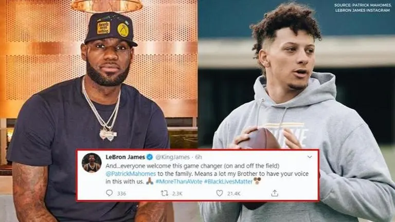 LeBron James says Patrick Mahomes' participation in More Than A Vote 'means a lot' lebron james