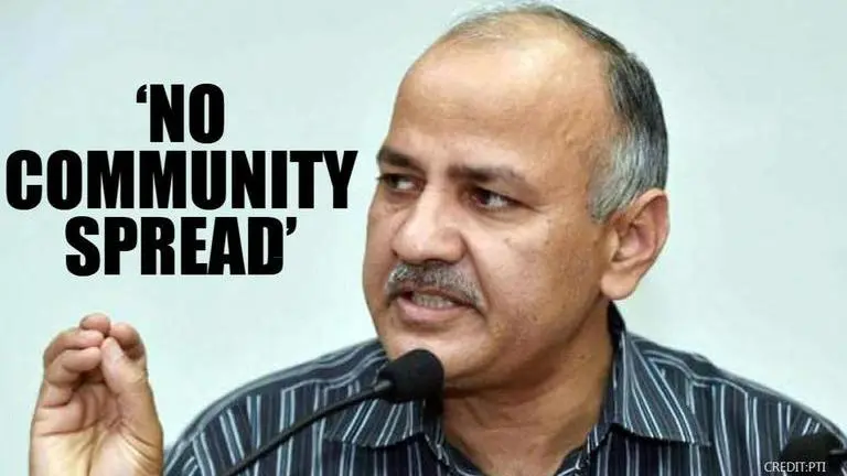 Centre says there is no community transmission of COVID-19 in Delhi: DY CM Manish Sisodia Delhi