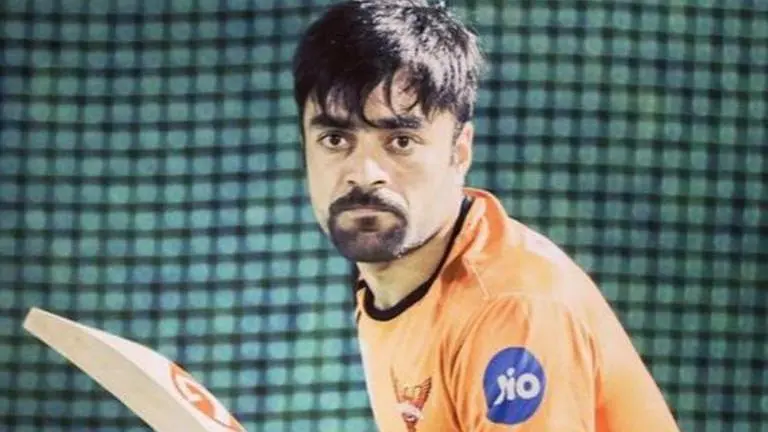 Rashid Khan impresses fans by playing helicopter shot MS Dhoni-style; watch video Rashid Khan